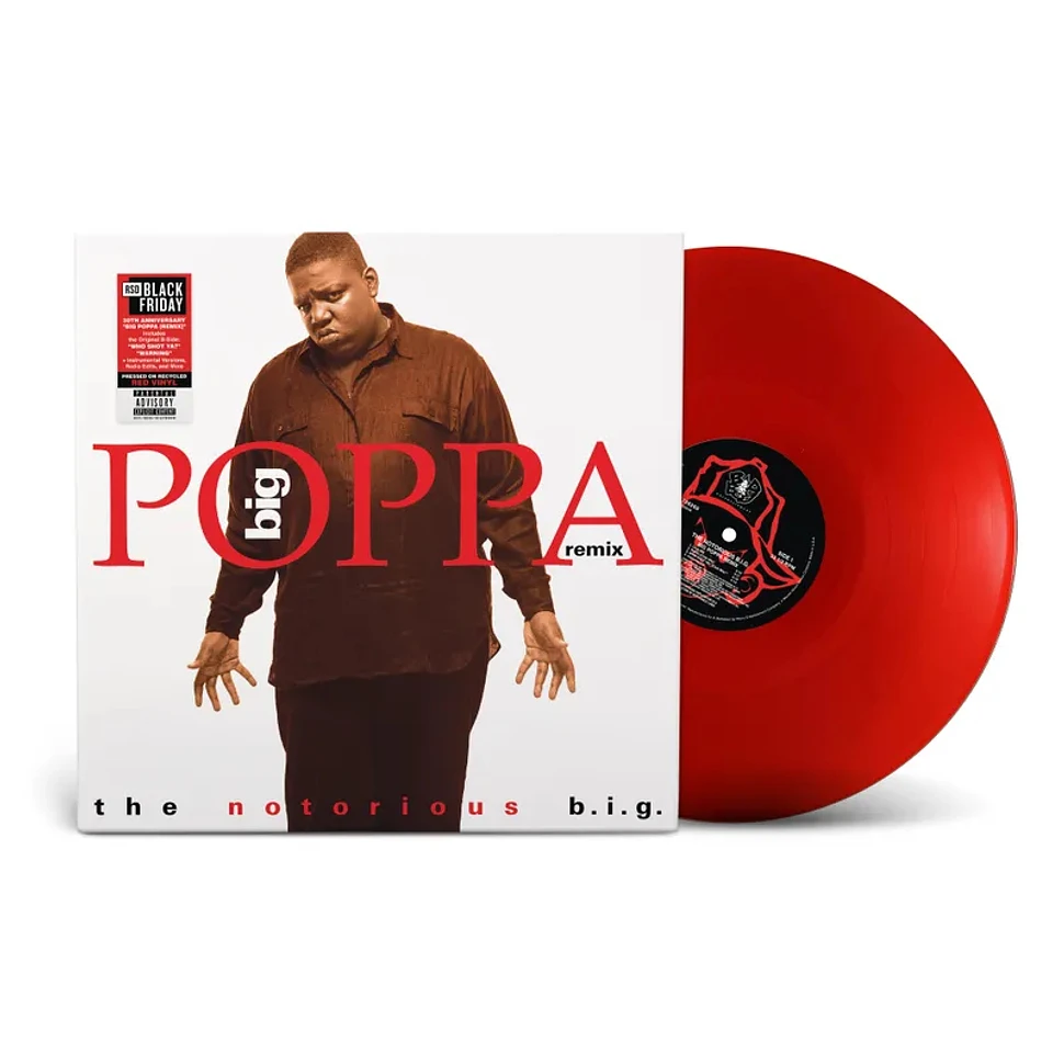 The Notorious B.I.G. - Big Poppa (Remix) Black Friday Record Store Day 2025 Recycled Red Vinyl Edition