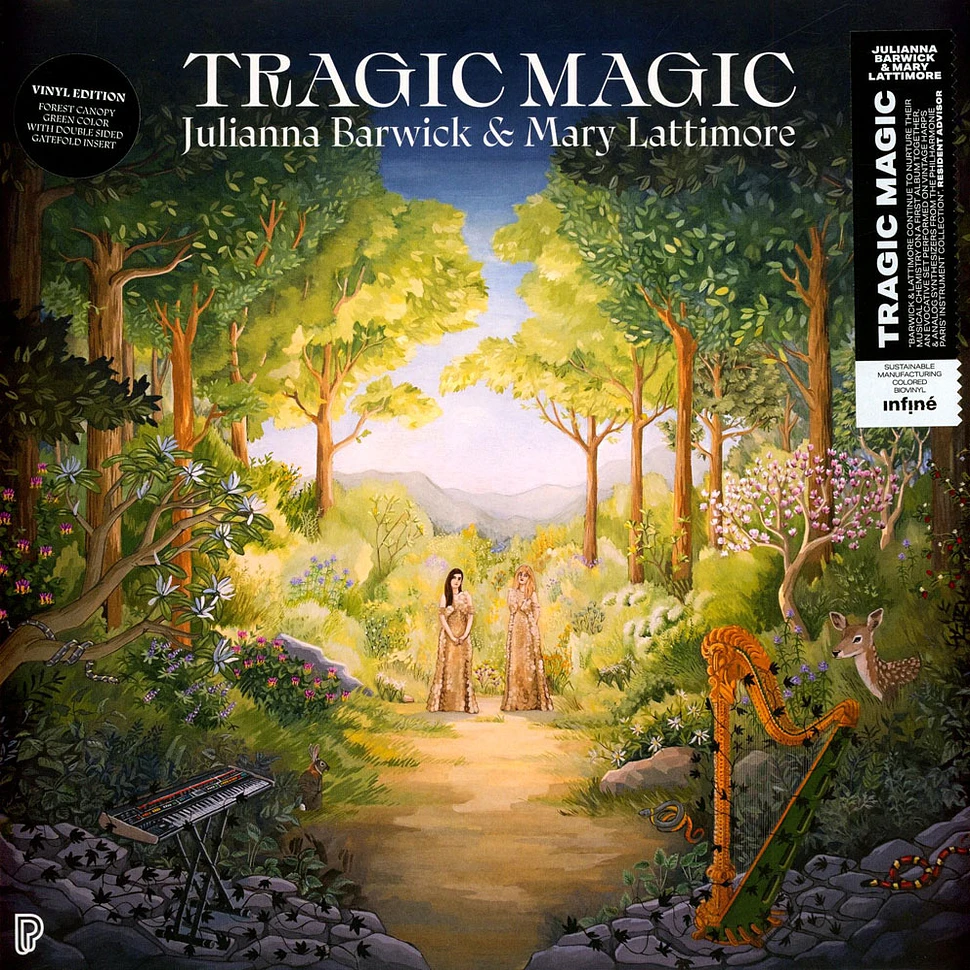 Julianna Barwick & Mary Lattimore - Tragic Magic Forest Canopy Green Vinyl Biovinyl Edition