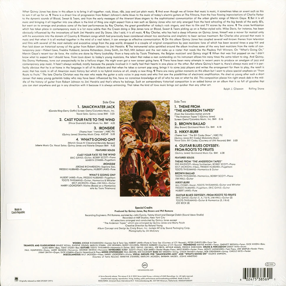 Quincy Jones Smackwater Jack Limited Edition Vinyl LP 1971 US