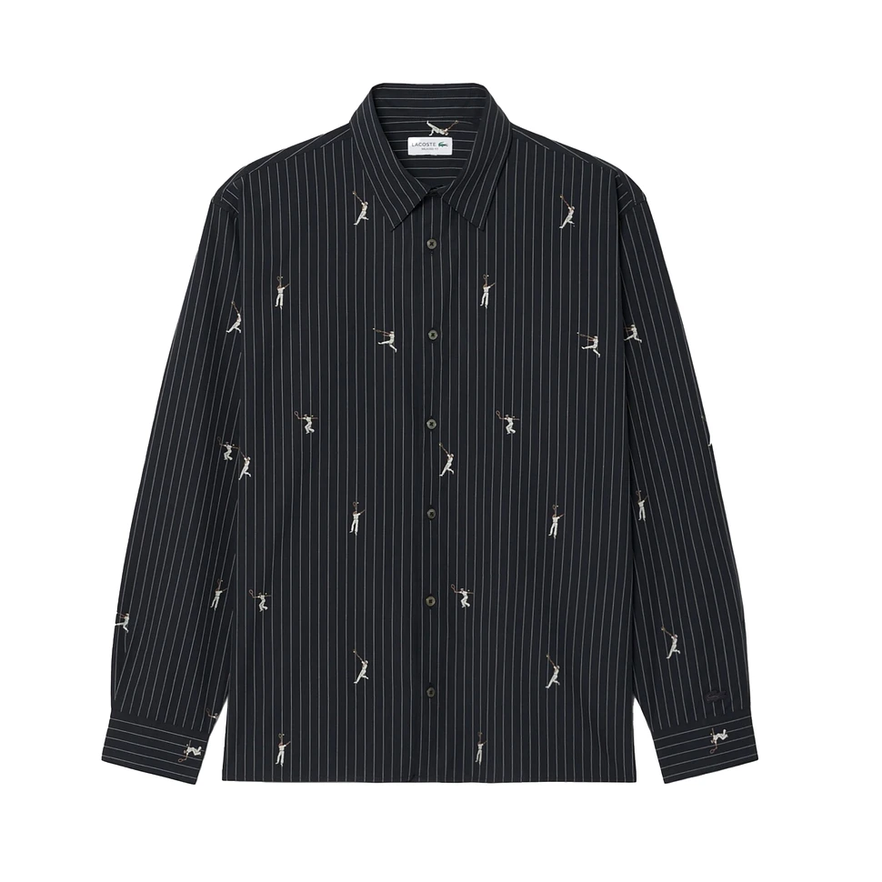 Lacoste - Embroidered Jacquard Cotton Shirt