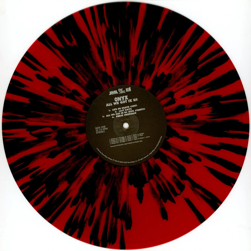 Onyx - All We Got Iz Us Red Black Splatter Vinyl Edition