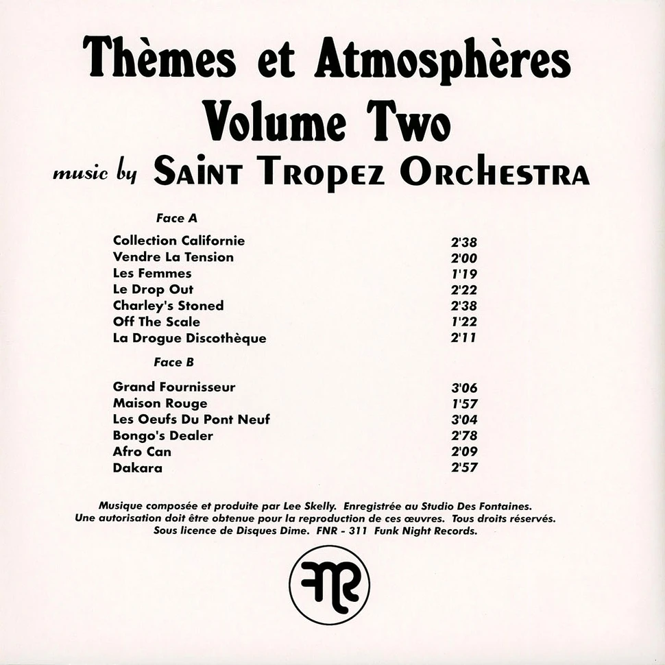 Saint Tropez Orchestra - Themes Et Atmospheres Volume Two Black Vinyl Edition