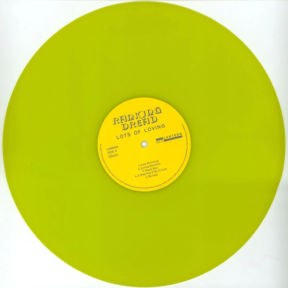 Ranking Dread - Lots Of Loving HHV Exclusive Clear Yellow Vinyl Edition