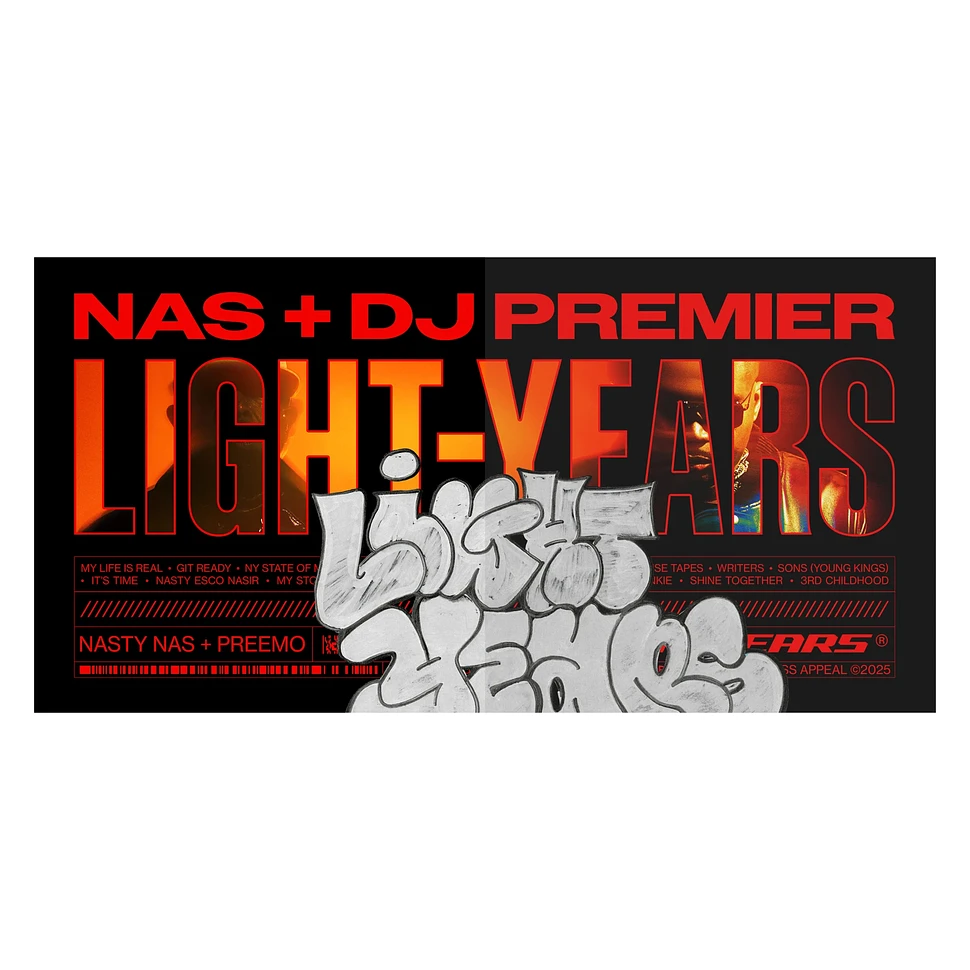 Nas + DJ Premier - Light-Years Indie Exclusive Red Vinyl Edition ...