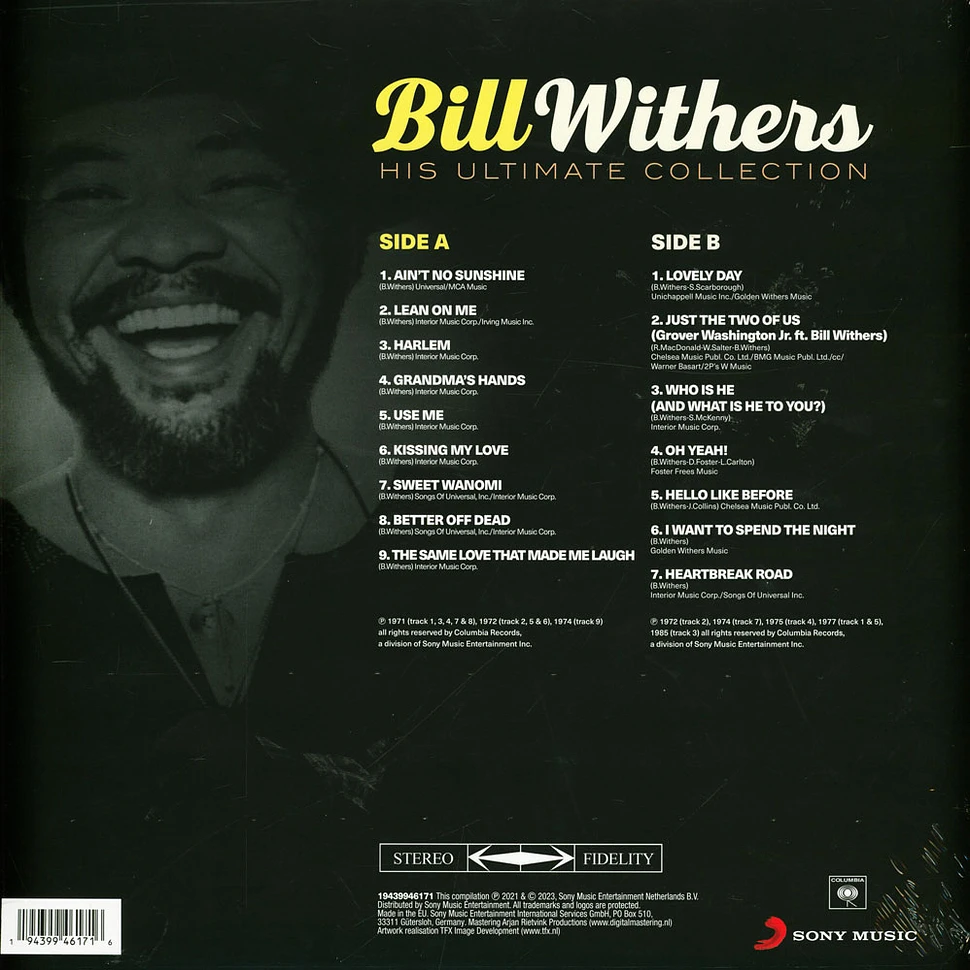 Bill Withers His Ultimate Collection Vinyl LP 2021 Original HHV