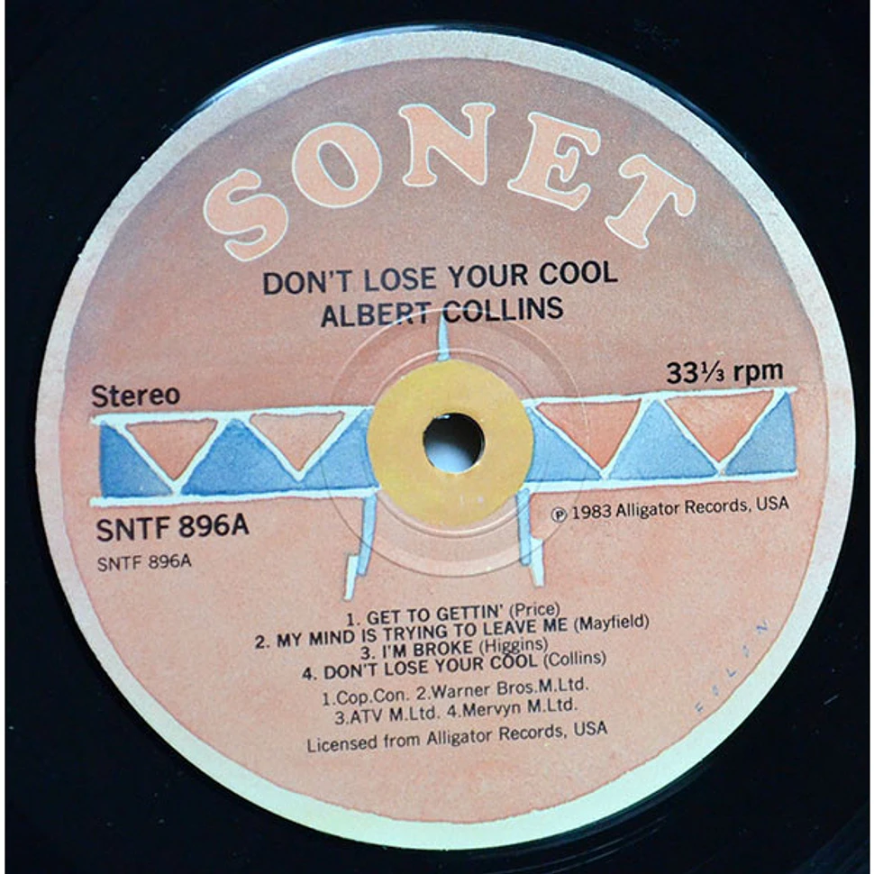 Albert Collins And The Icebreakers - Don't Lose Your Cool - Vinyl LP ...