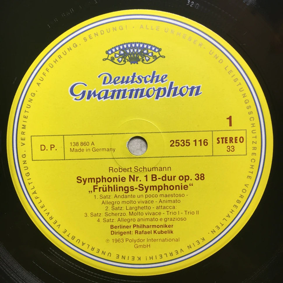 Spring Symphony Robert Schumann - Berliner Philharmoniker, Rafael Kubelik - Symphony No ...
