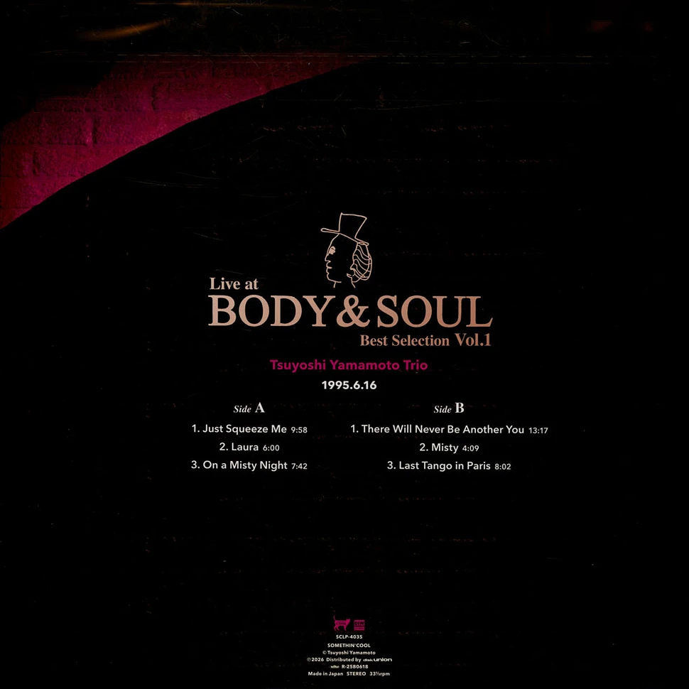 Tsuyoshi Yamamoto Trio - Live At Body & Soul Best Selection Volume