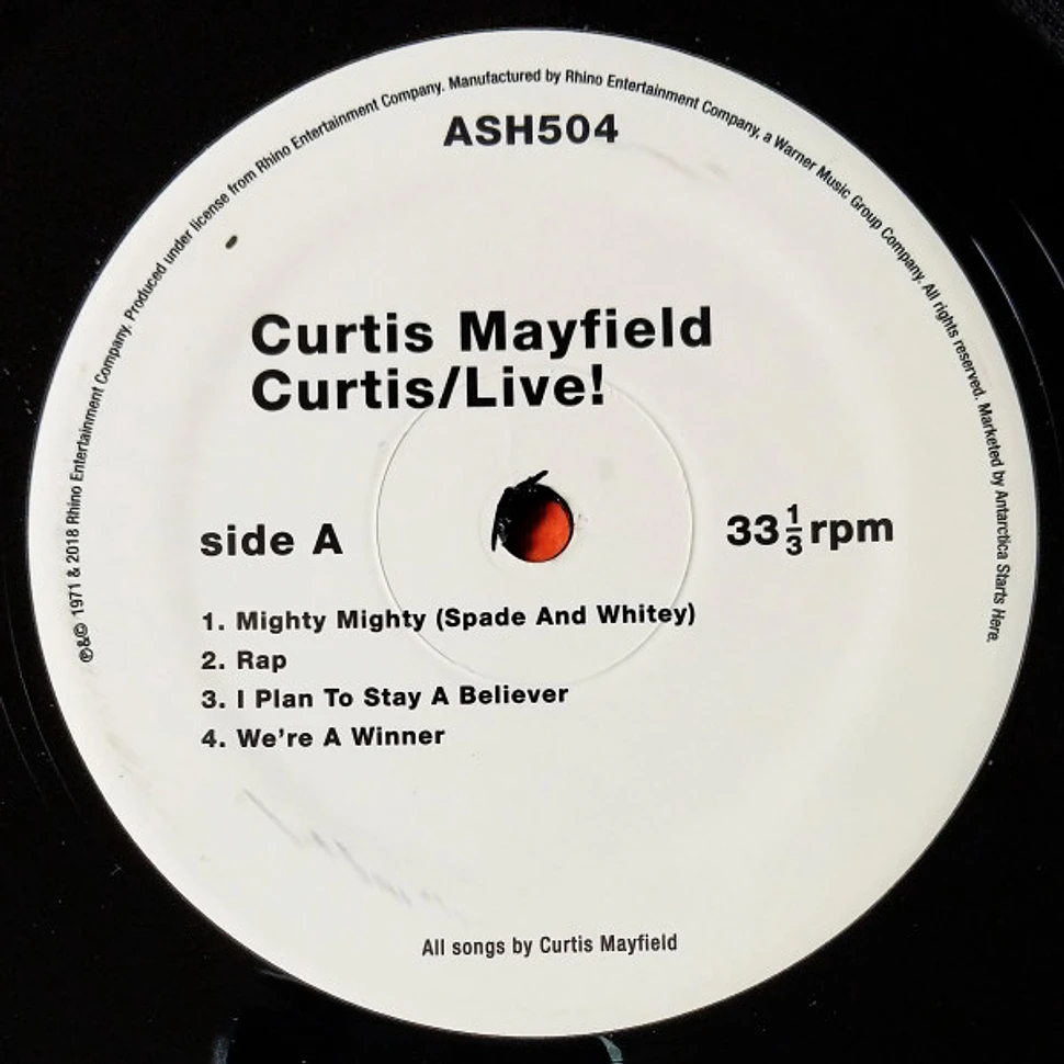 Curtis Mayfield - Curtis / Live!