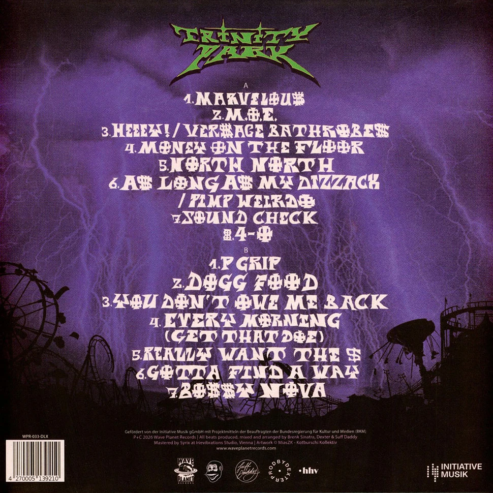 Betty Ford Boys (Brenk, Dexter & Suff Daddy) - Trinity Park HHV Exclusive Green Venom Vinyl Edition