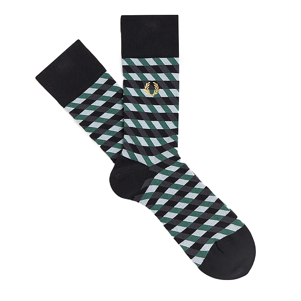 Geometric Jacquard Sock