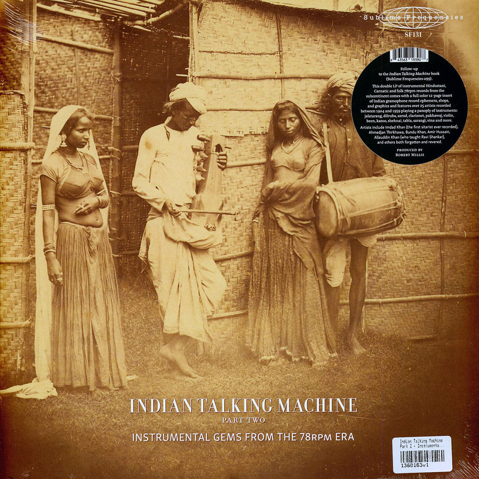 洋楽 INDIAN TALKING MACHINE PART TWO 2LP Various Artists – Indian Talking Machine Part Two: Instrumental