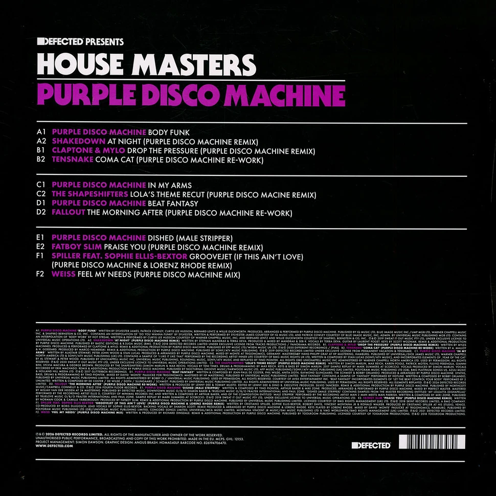 Purple Disco Machine - Defected Presents House Masters - Purple Disco Machine