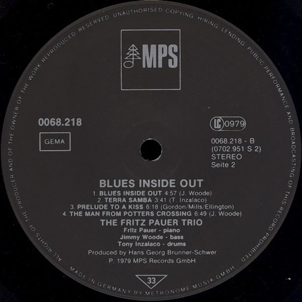Pauer Fritz Pauer Trio - Blues Inside Out - Vinyl LP - 1979 - DE - Original | HHV