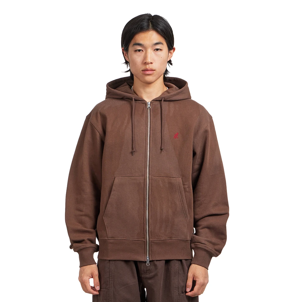 One Point Zip Hooded Sweatshirt