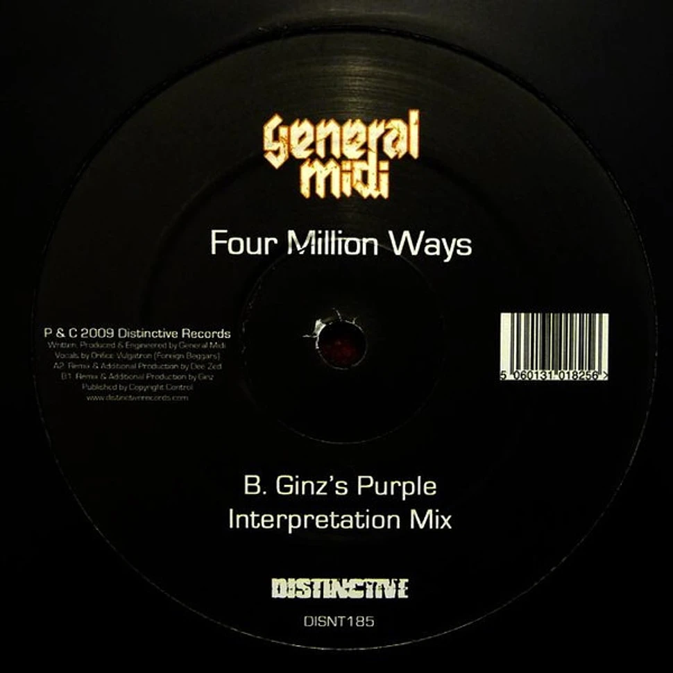General Midi Rapper General Midi - Four Million Ways - Vinyl 12