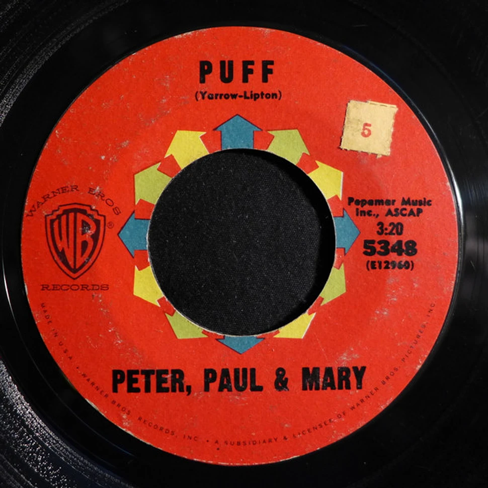 Peter, Paul &amp; Mary - Puff / Pretty Mary - Vinyl 7" - 1963 - US - Original | HHV