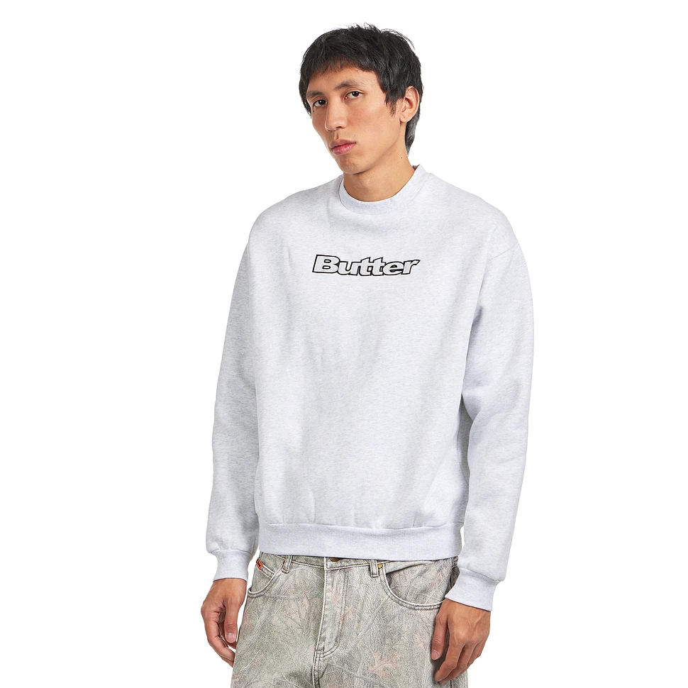 Satin Applique Logo Crewneck