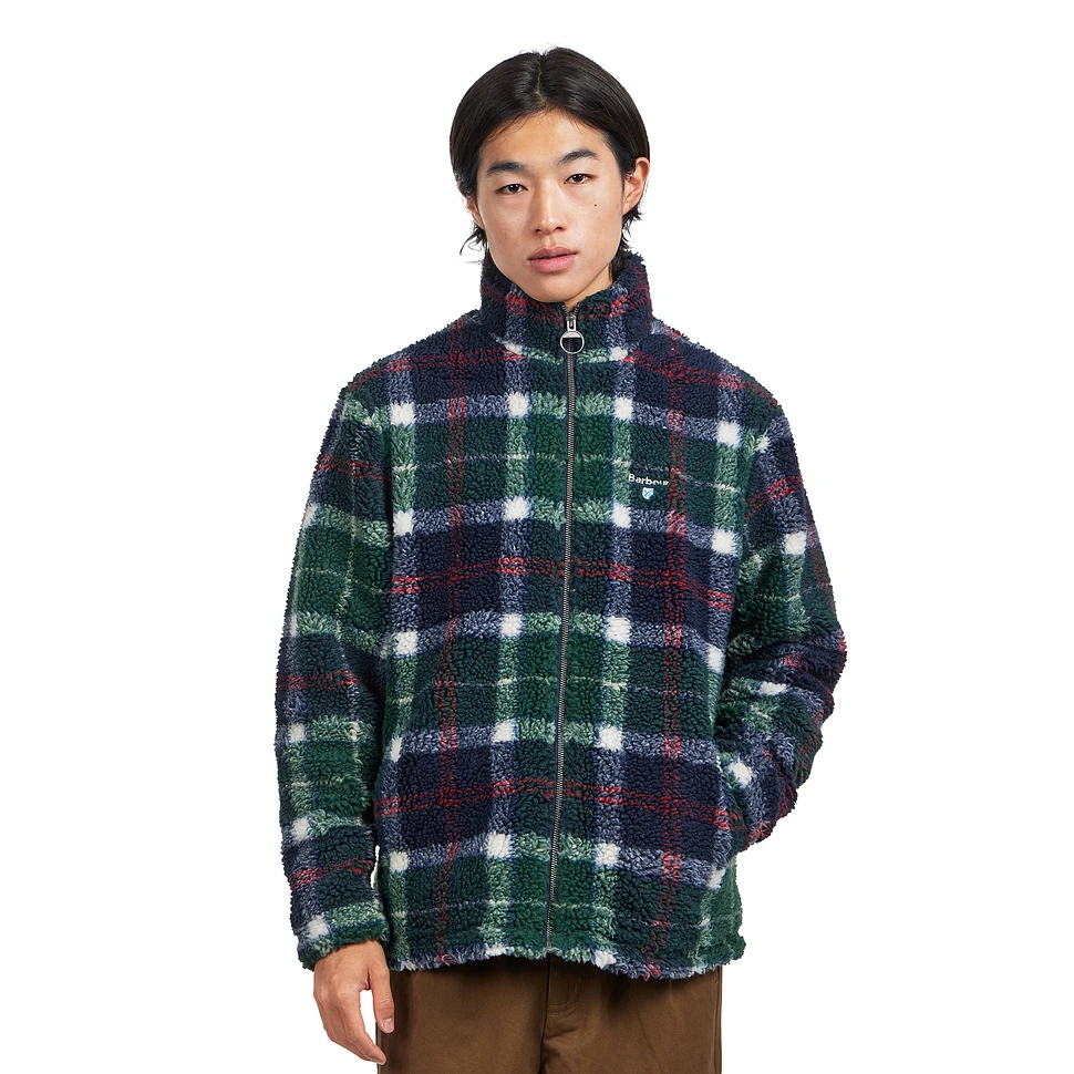 Tartan Fleece Zip Through Jacket