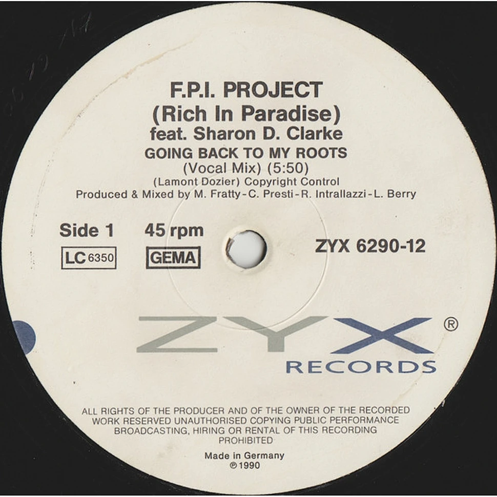 FPI Project Feat. Sharon Dee Clarke - Going Back To My Roots (Rich In ...
