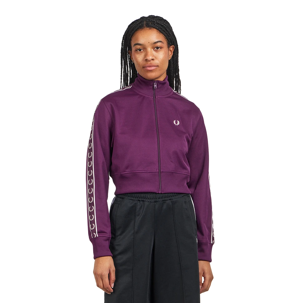 Cropped Taped Track Jacket