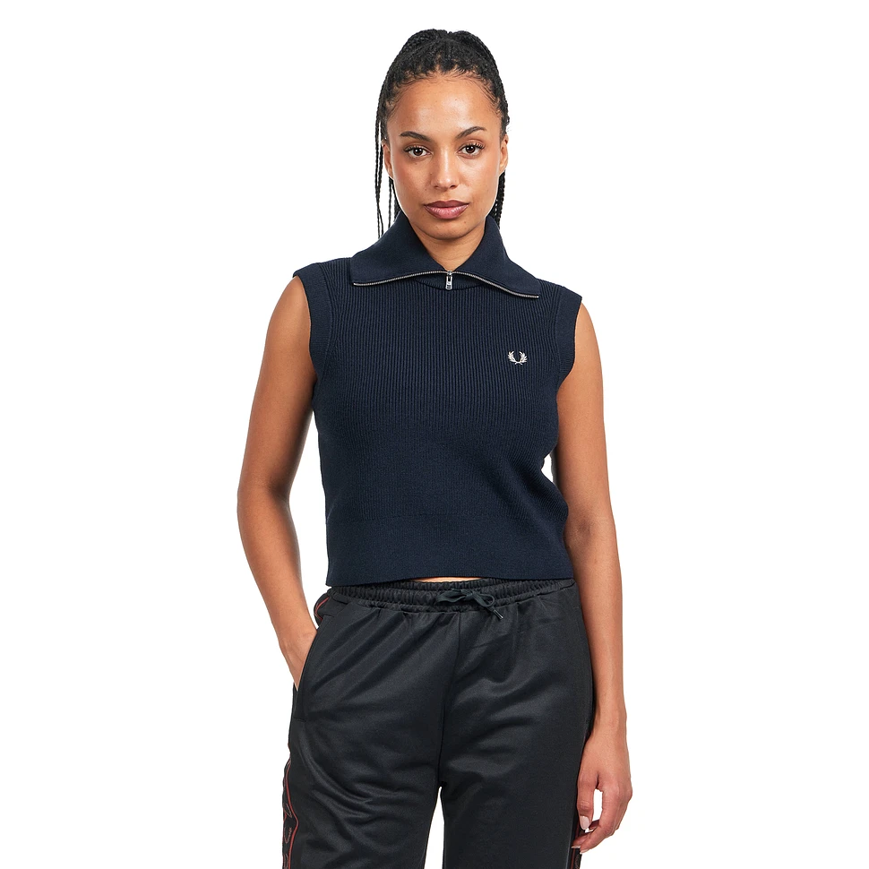 Zip Neck Knitted Tank