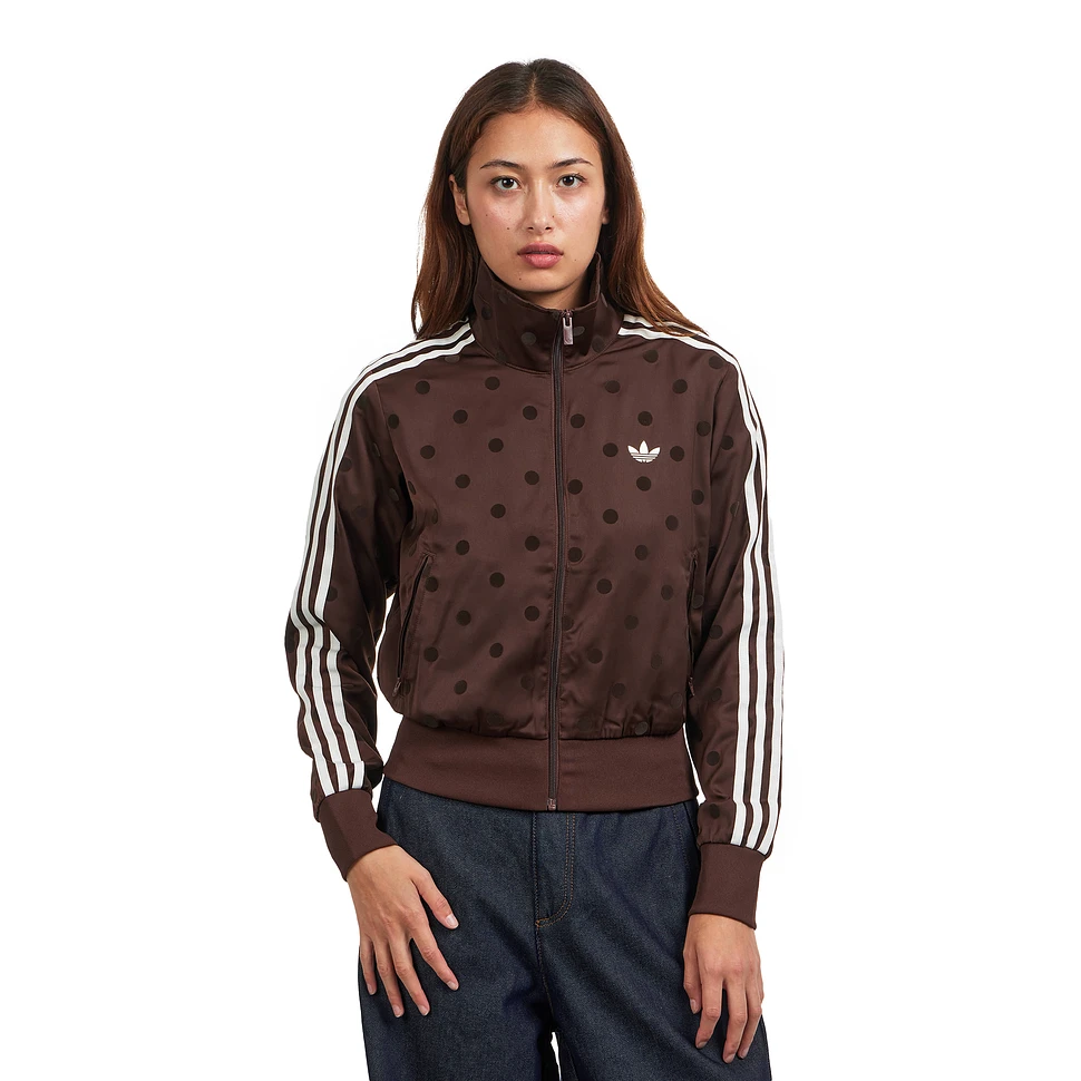 Satin Polka Dots Track Top Track Top