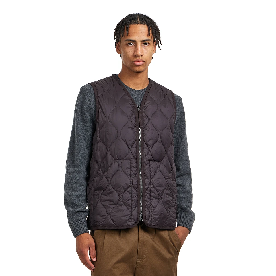 Military V Neck W-Zip Down Vest