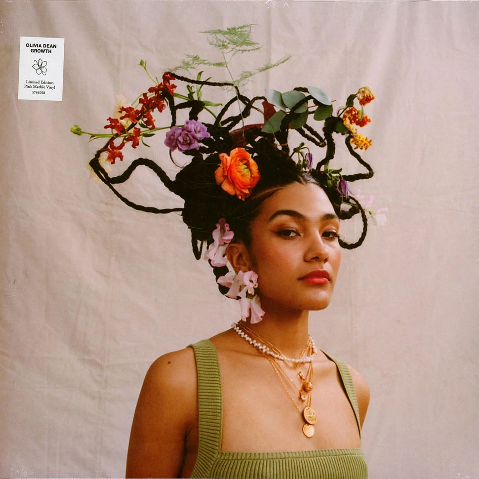Olivia Dean - Growth EP Peppermint Pink Marbled Vinyl Edition
