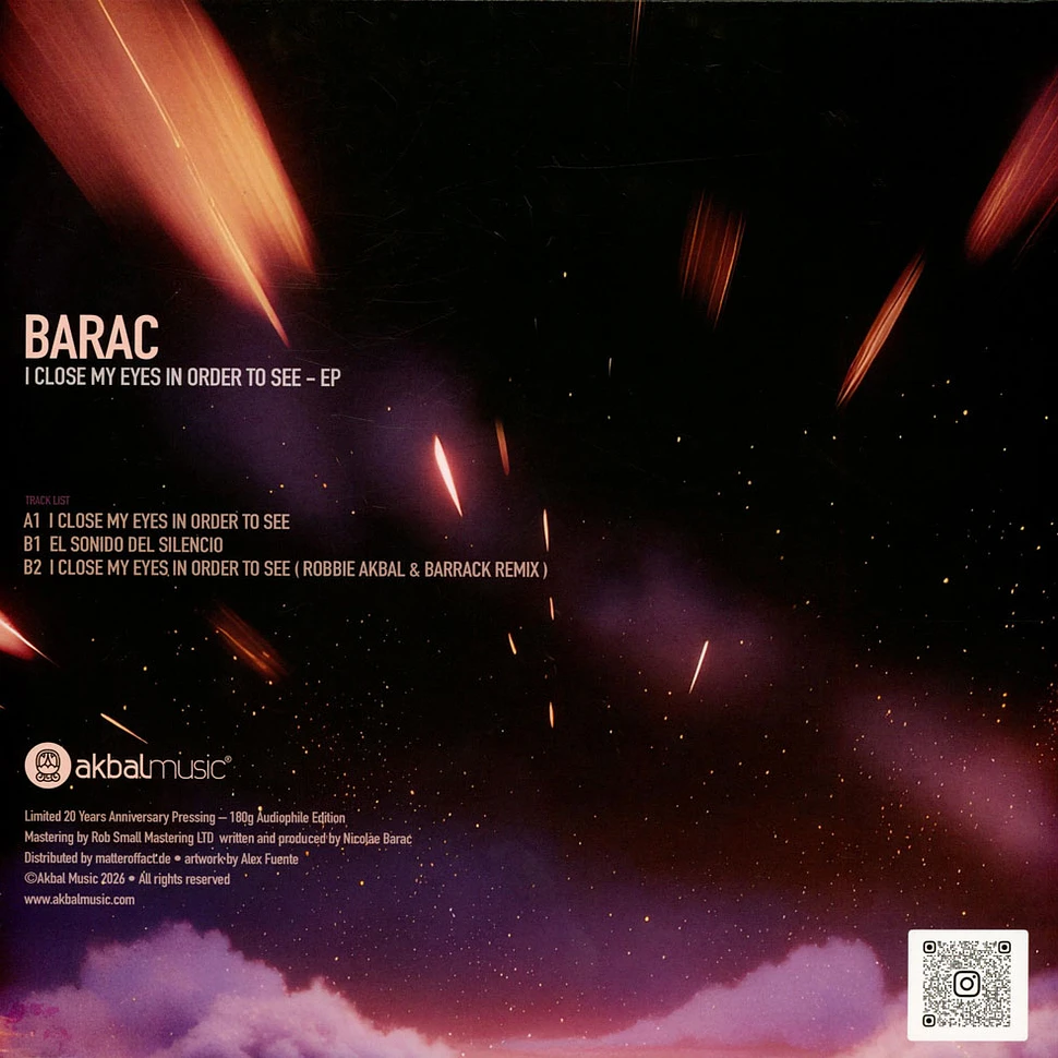 Barac - I Close My Eyes In Order To See