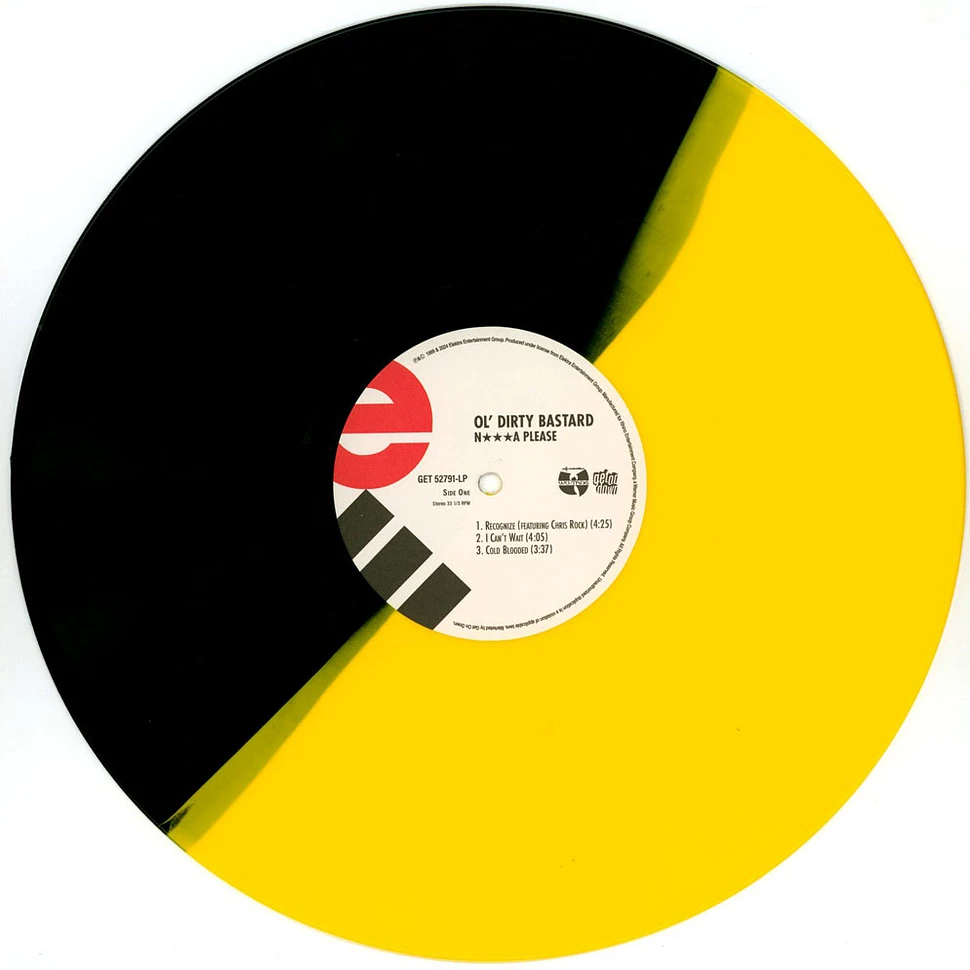 Ol' Dirty Bastard - N**** Please Canary Yellow White / Black Split Vinyl Edition