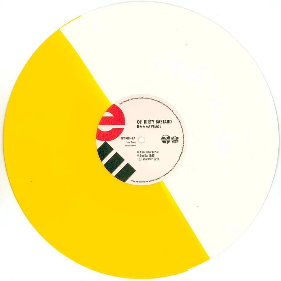 Ol' Dirty Bastard - N**** Please Canary Yellow White / Black Split Vinyl Edition