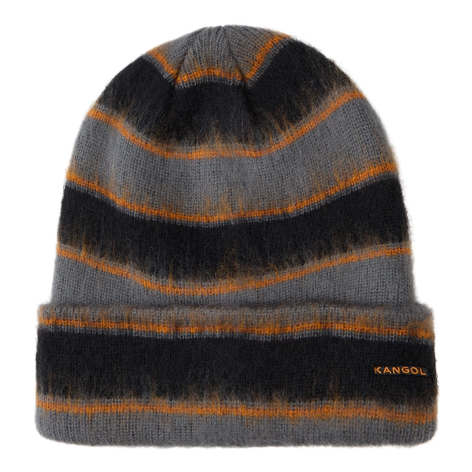 Fuzzy Stripe Beanie